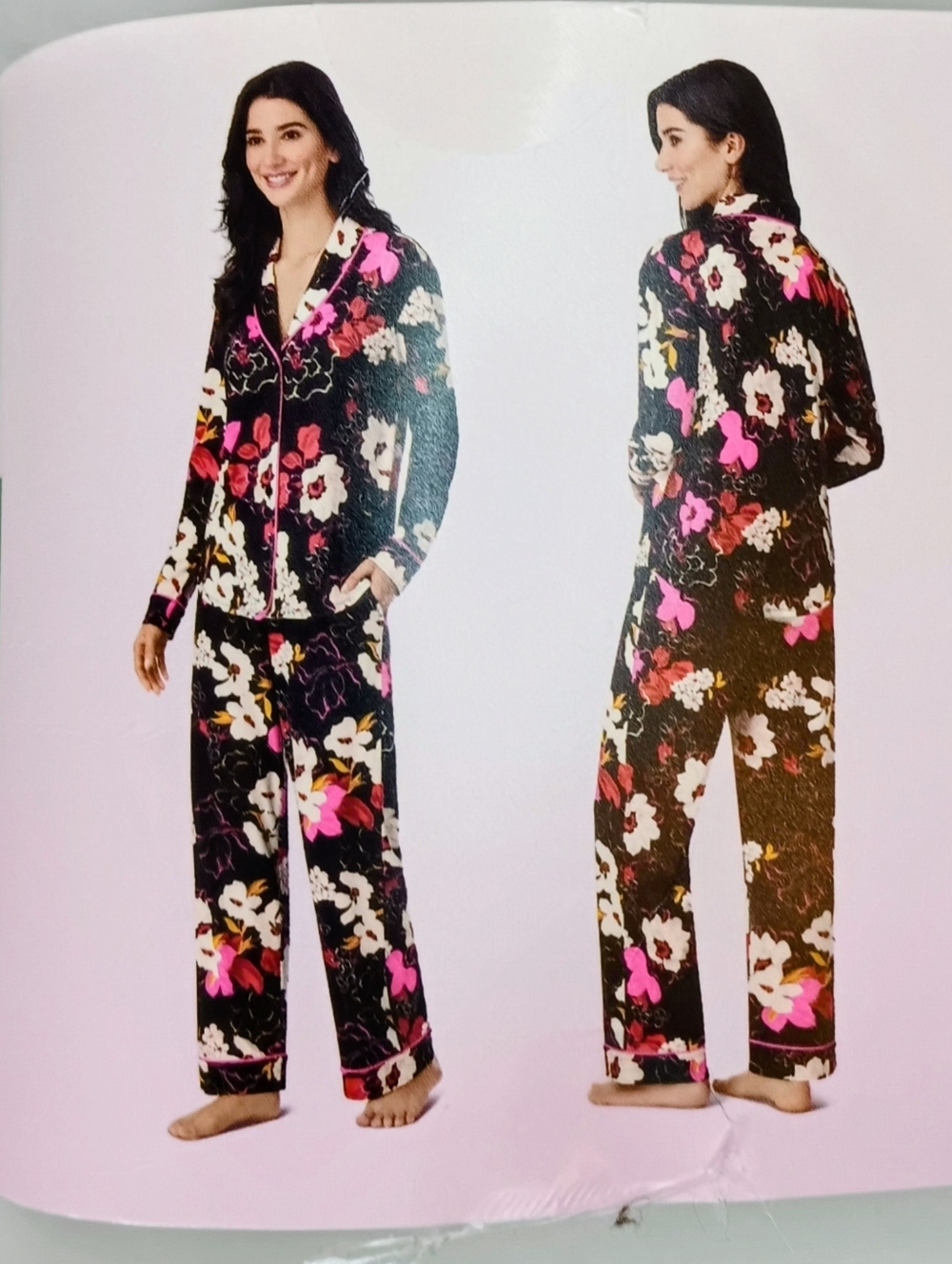 Room Service Women's Two Piece Floral Pajama Set NWT - Picture 2 of 9